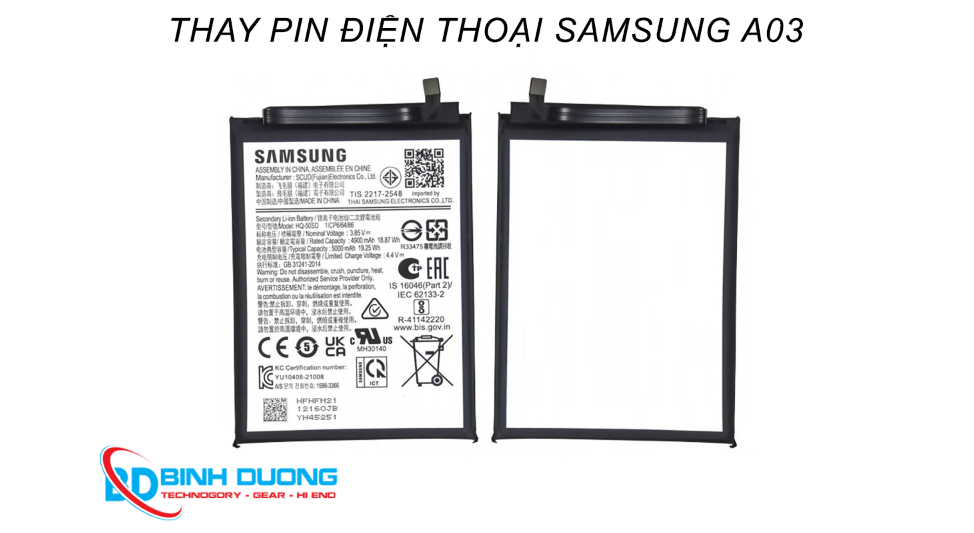 Thay pin Samsung A03