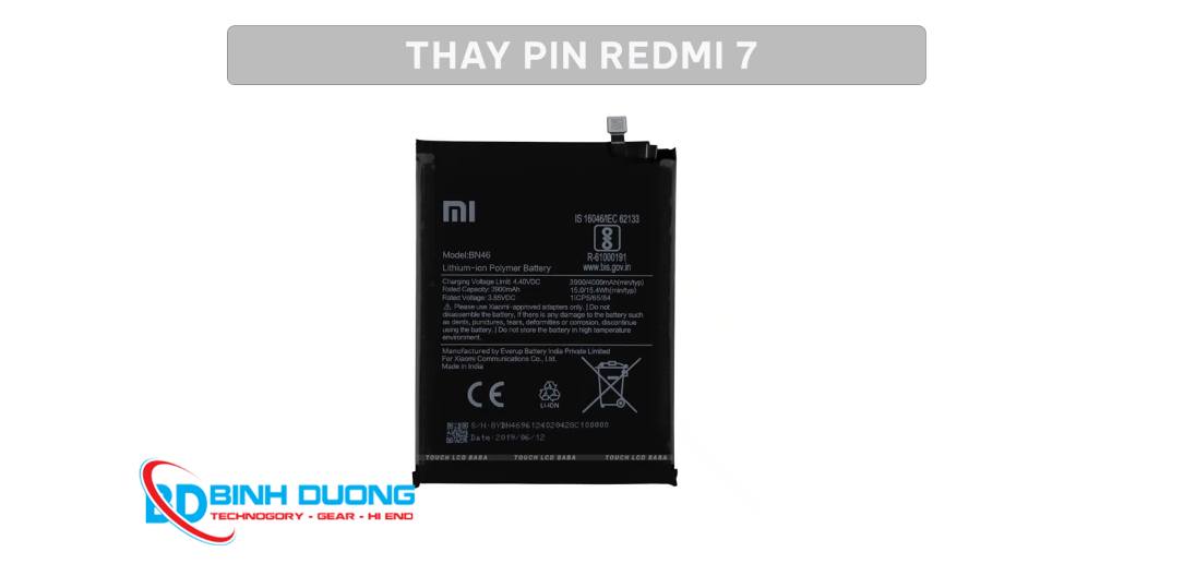 Thay pin Xiaomi Redmi 7