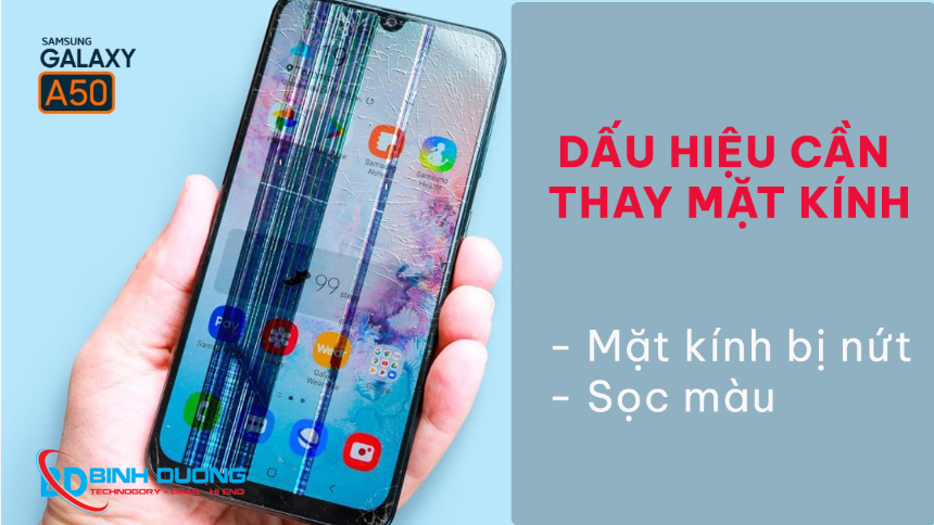Thay mặt kính Samsung A50