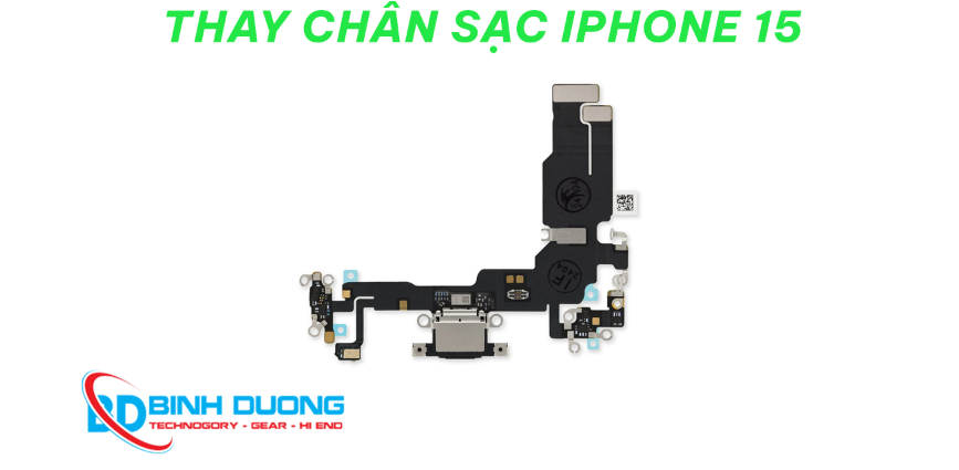 Thay chân sạc iPhone 15