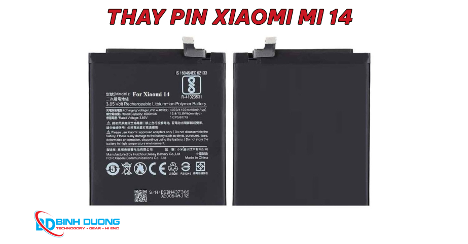 Dịch vụ thay pin xiaomi 14
