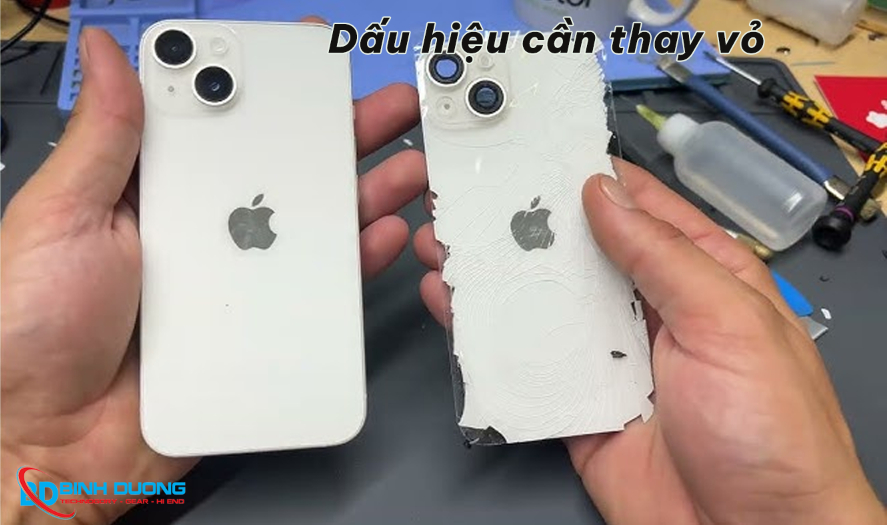 Vỏ iPhone 14 Plus cần thay thế