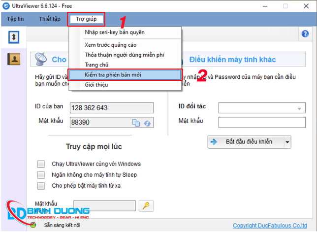 Cập nhật (Update) Ultraviewer lên bản mới nhất