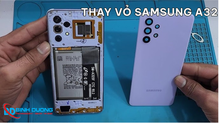 Quy trình thay vỏ Samsung A32 tại Computer Bình Dương