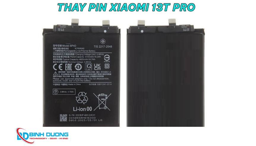 Giới thiệu dịch vụ thay pin Xiaomi 13T Pro
