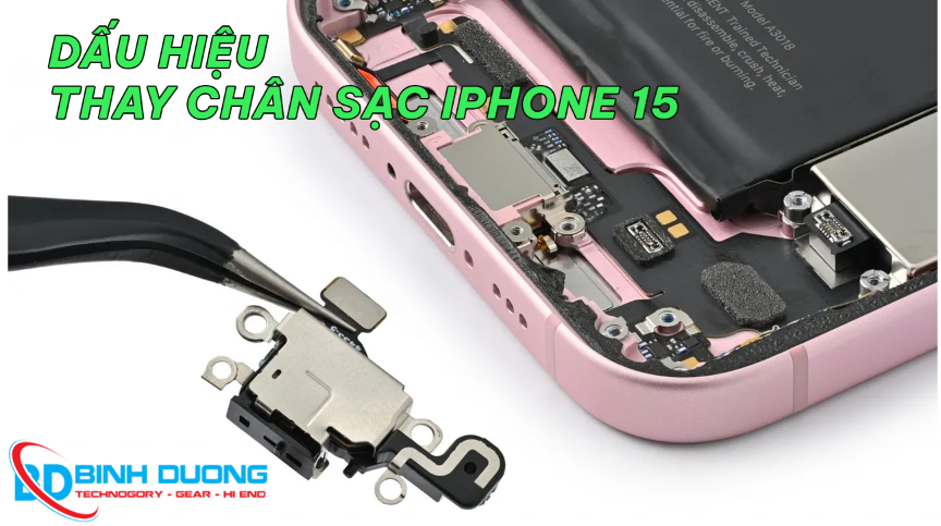 Dấu hiệu cho thấy bạn cần thay chân sạc iPhone 15