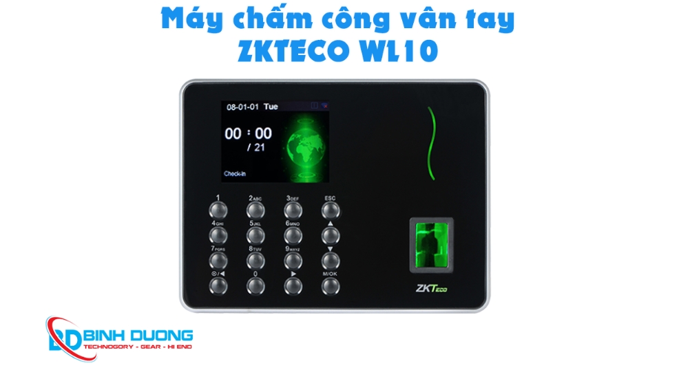 Máy chấm công vân tay ZKTECO WL10