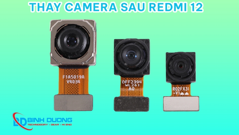 Giới thiệu dịch vụ thay camera sau Xiaomi Redmi 12