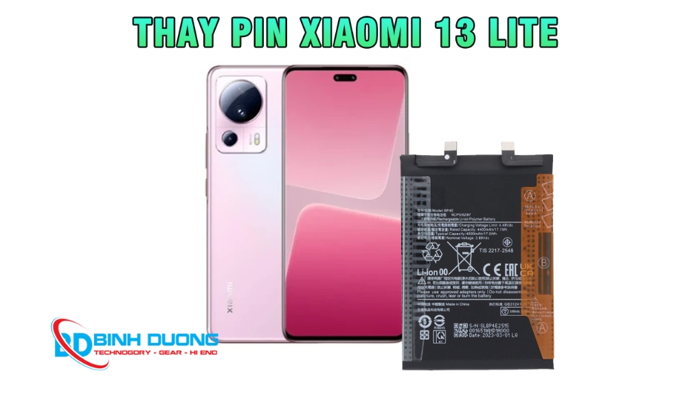 Dịch vụ thay pin Xiaomi 13 Lite