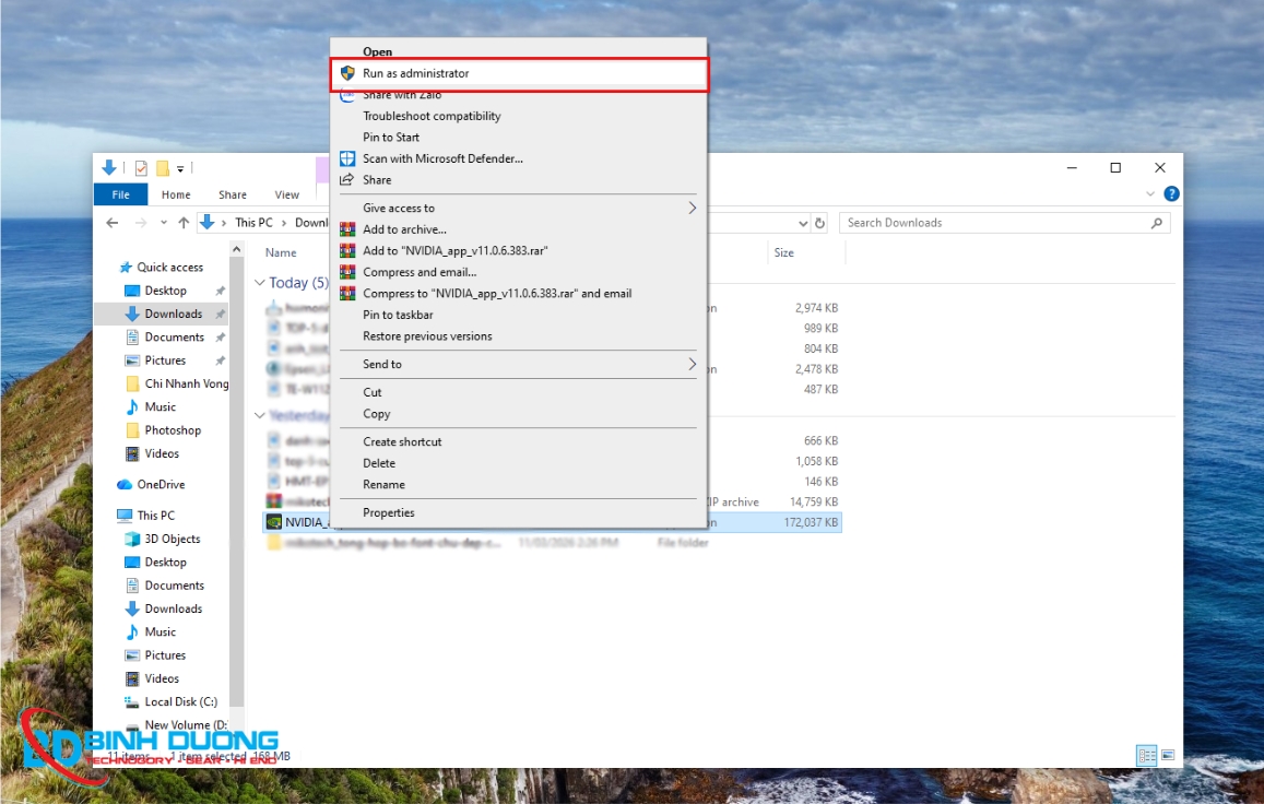 Cách khắc phục drive Nvidia không cài đặt trên windows