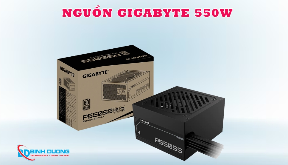 Nguồn GIGABYTE P550SS 550W (80 Plus Silver, ATX 3.0) – Nguồn Máy Tính Hiệu Suất Cao