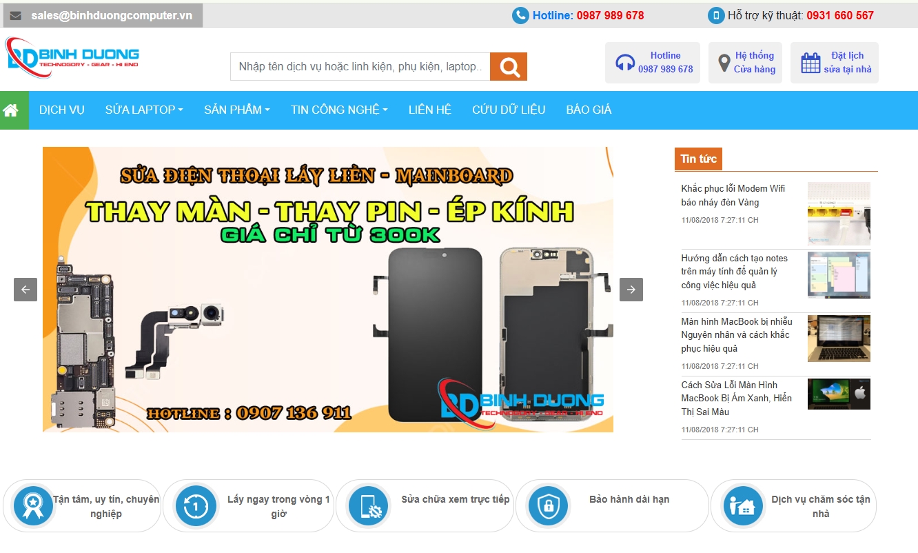 Computer Bình Dương – Sửa Chữa Laptop Chuyên Nghiệp