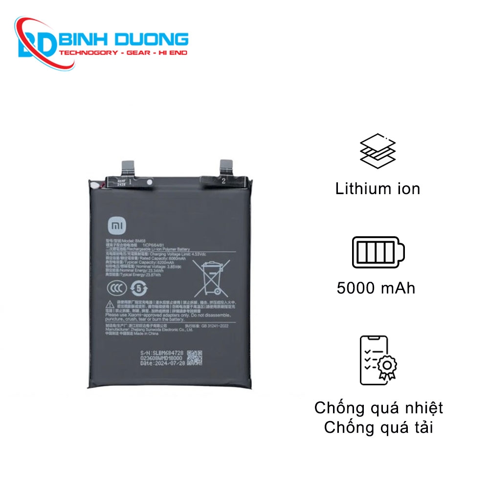 Thay pin Xiaomi Redmi K50 Pro