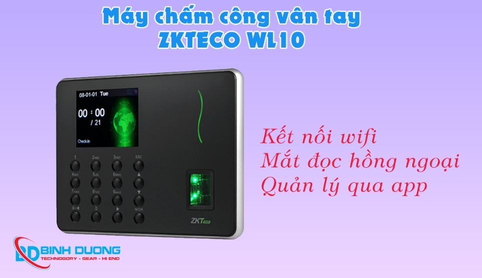 Những ưu điểm vượt trội của dòng máy ZKTeco WL10