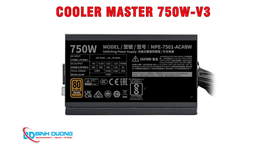 Chứng nhận 80 Plus Gold và hỗ trợ chuẩn ATX 3.0