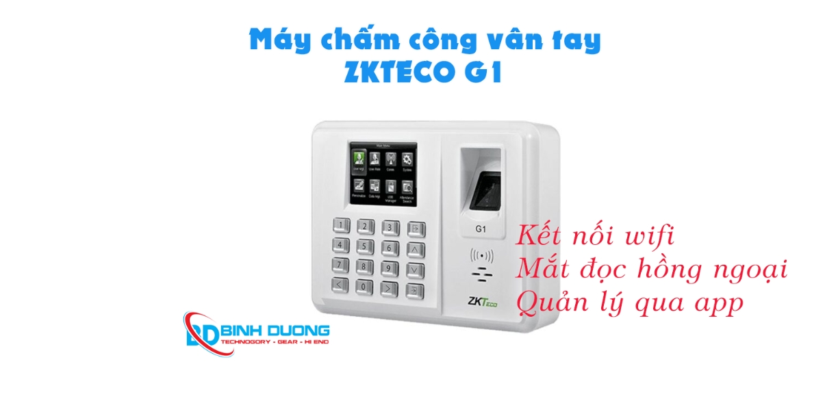 Giới thiệu máy chấm công vân tay ZKTECO G1