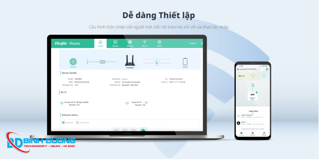 Internet ổn định nhờ khả năng chịu tải tốt