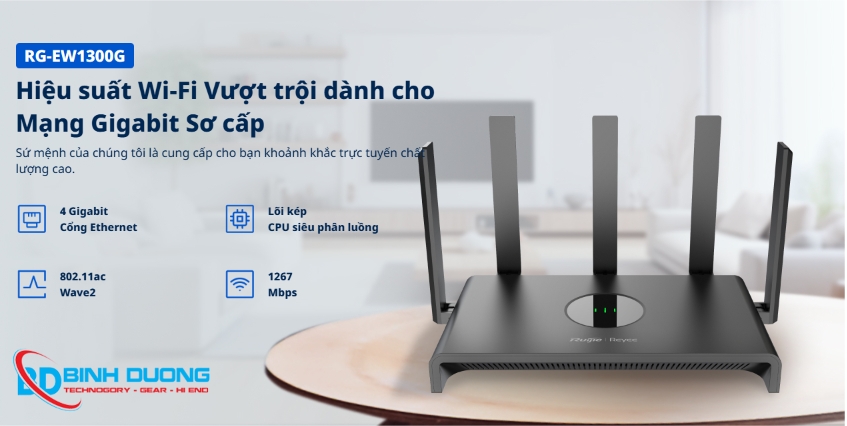 Đánh giá chi tiết Ruijie RG-EW1300G