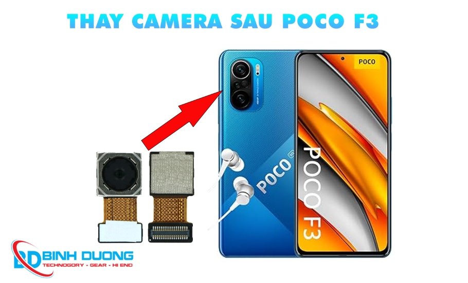 Dịch vụ thay camera sau Xiaomi POCO F3