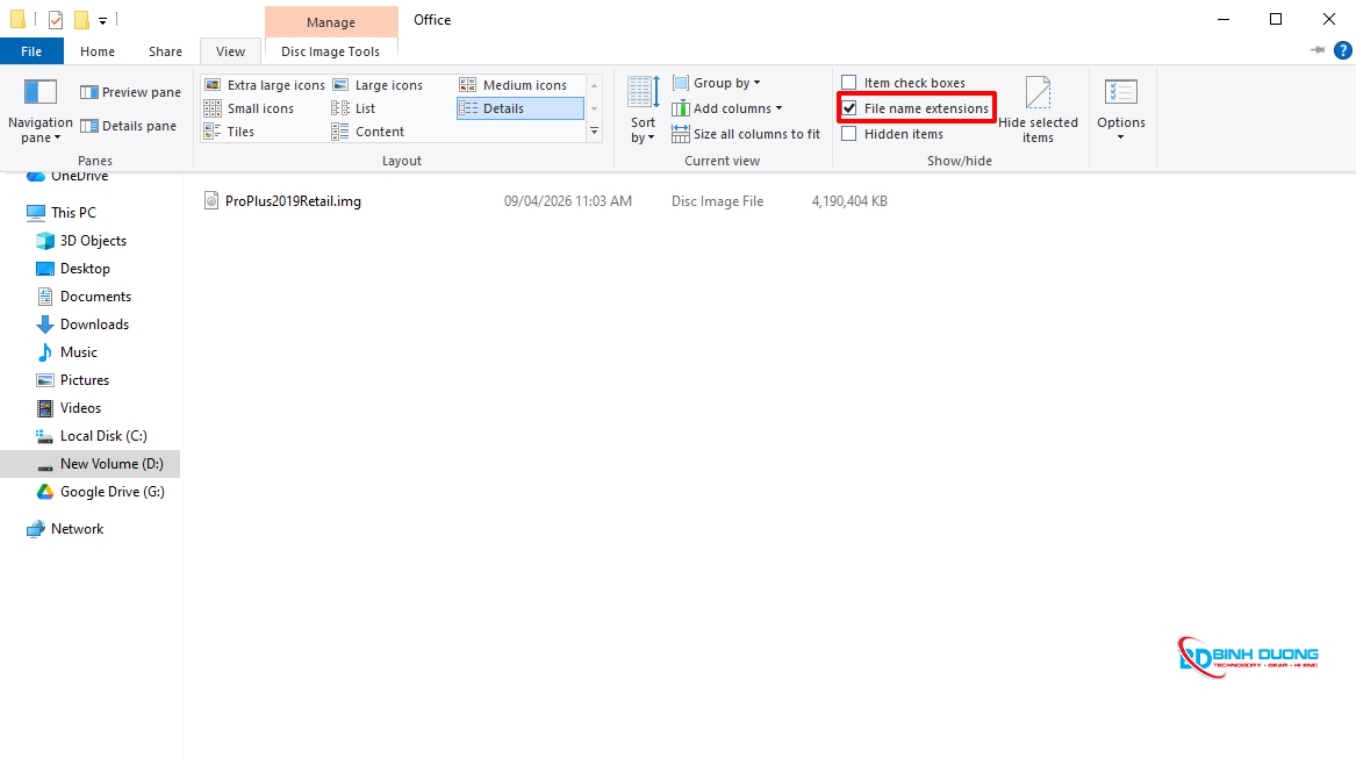 Cài office 2019 bước 2