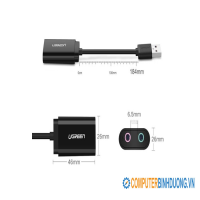 Card sound USB 2.0 to 3.5mm Ugreen 30724