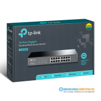 Thiết bị chuyển mạch Switch TP-Link TL-SG1016D (Gigabit (1000Mbps)/ 16 Cổng/ Vỏ Thép)