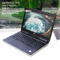 Dell Precision 7510 i7 6820HQ RAM 8G SSD 256G VGA Quadro M2000M