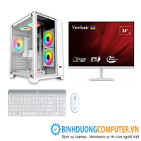 Bộ máy vi tính Gaming CPU Intel i7 4770 - Ram 8GB - SSD 240GB - VGA RX550 - ViewSonic 24inch