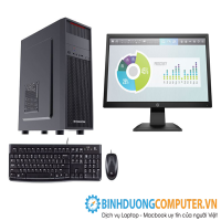 Bộ máy vi tính văn phòng CPU Intel i3 4160 - Ram 8GB - SSD 256GB - HP 20inch