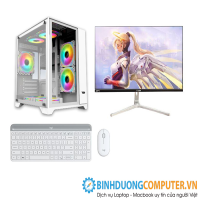 Bộ máy vi tính Gaming CPU Intel i7 4770 - Ram 8GB - SSD 256GB - VGA RX550 - Duan 27inch