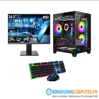 Bộ máy vi tính Gaming CPU Intel i5 3570 - Ram 8GB - SSD 120GB - GTX1050 - MSI 25inch