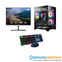 Bộ máy vi tính Gaming CPU Intel i3 7100 - Ram 8GB - SSD 120GB - VGA GT730 - VSP 24inch
