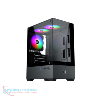 Case Xigmatek View II 3F (EN46247) - MATX, Màu Đen