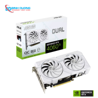 VGA ASUS DUAL RTX4060TI 8G OC EVO WHITE 2 FAN