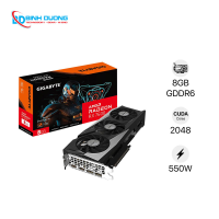 VGA GIGABYTE RX7600 GAMING OC 8G 3FAN - GV-R76GAMING OC-8GD