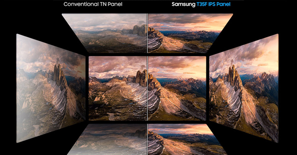 Màn hình Samsung LF22T350FHEXXV 21.5 inch chân thực