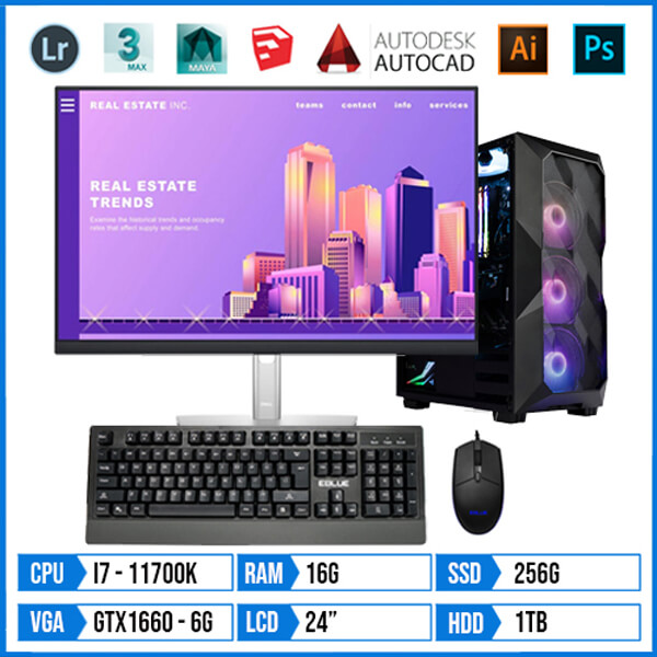 Bộ PC Designer-Lumion TWS11700K-Core i7 11700K cao cấp